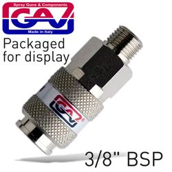 GAV Universal Quick Coupler 3/8 M Packaged